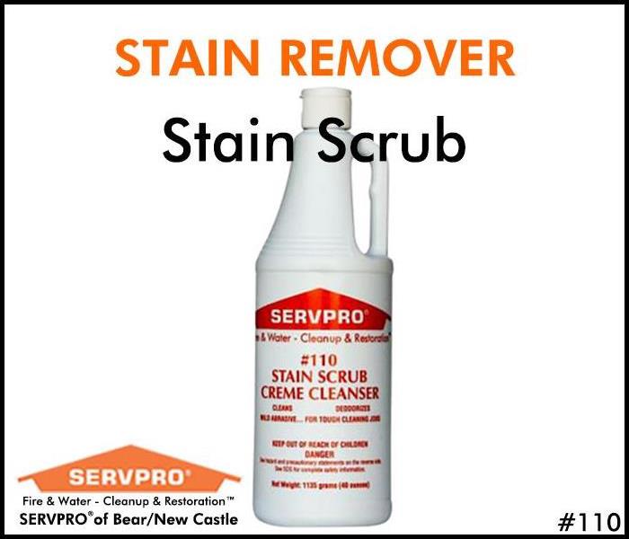 A bottle of SERVPRO's Stain Scrub Creme Cleanser